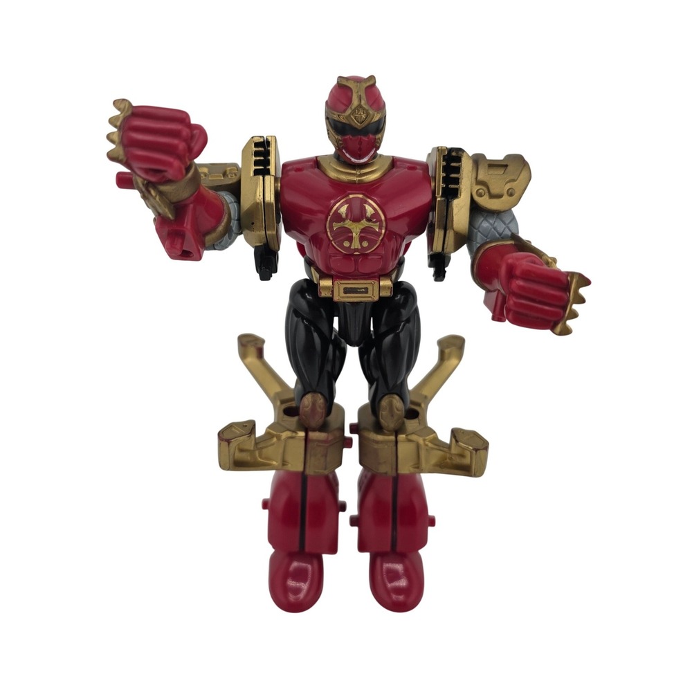 Power Rangers Ninja Storm Crimson Thunder Triple Zord Morphin Figure